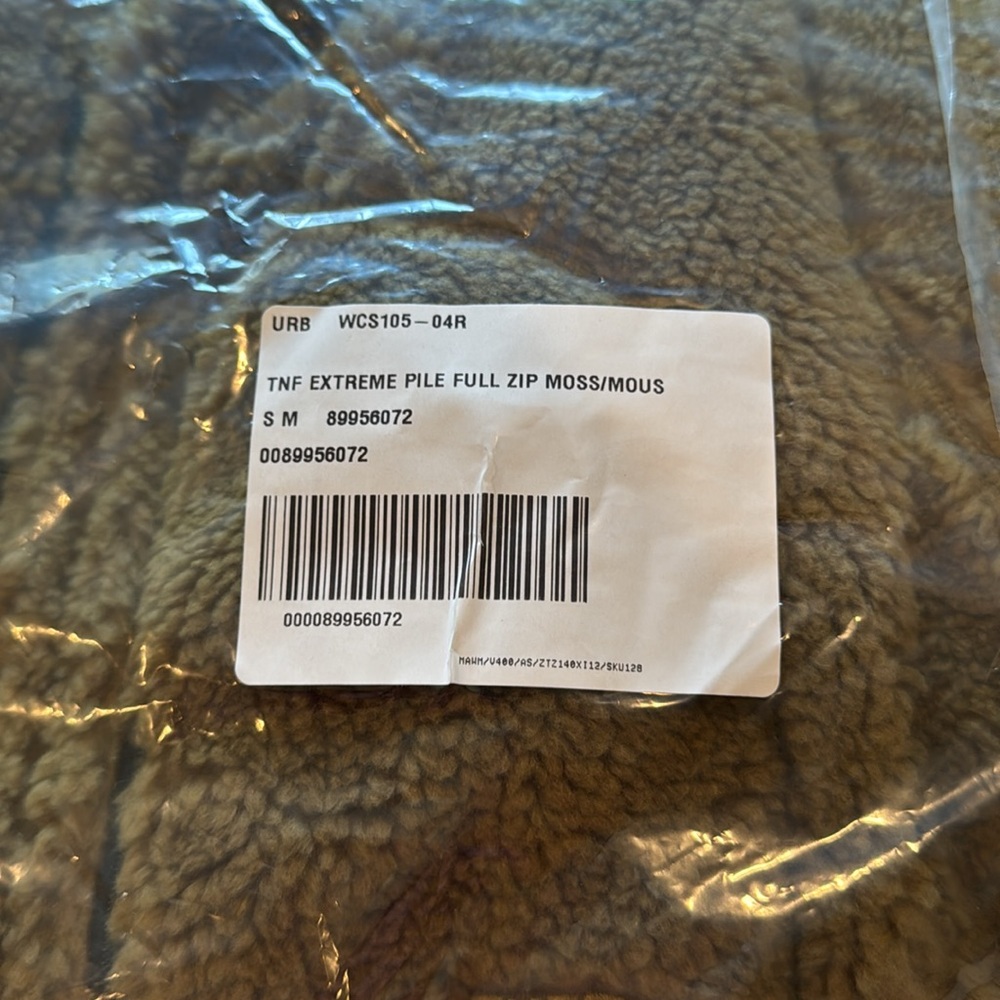 NWT The North Face Extreme Pile Hiking Zip Jacket Moss Green Black Men’s Medium - Picture 6 of 8